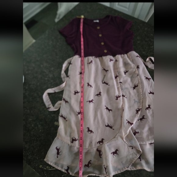 Wonder nation girls dress Size XL 14/16 horses - Picture 6 of 9